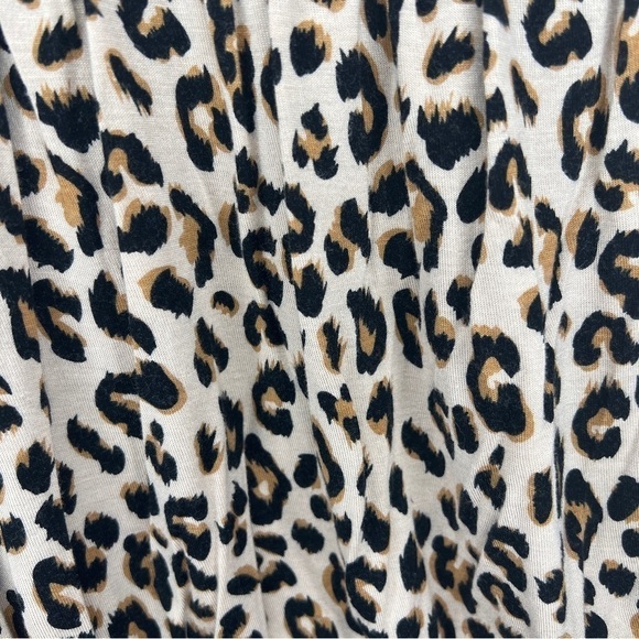 Medium Divided H&M Leopard Print Crop Top Retro Pinup Stretch Ruffled - Picture 4 of 8